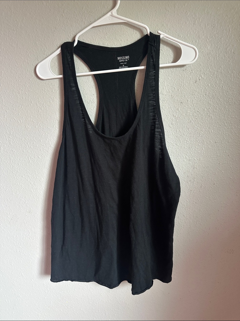 Mossimo Supply Co. Black Scoop Neck Racerback Tank
